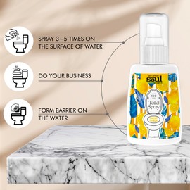THE GOOD SOUL PROJECT Toilet Spray for Poop, Fresh Citrus, Bathroom Spray Odor Eliminator, 2Fl Oz 2 Pack