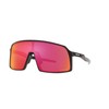Oakley Men's Oo9406 Sutro Rectangular Sunglasses, Polished Black/Prizm Field, 37