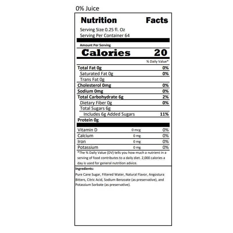 Smokeshow Cocktail Syrup - 64 Servings (16 oz, Old Fashioned)