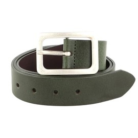 Vanzetti Neon Booster 35 mm Full Leather Belt W95 Olive, olive