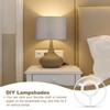 PATIKIL 4.3 Inch Lamp Shade Ring, 4 Set Lamp Shade