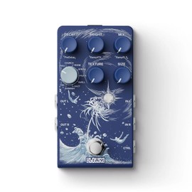 Klowra Limbo Reverb Digital Guitar Pedal, 9 Stereo Ambient Reverb Type, Analog Dry Through, True Bypass, Freeze & Infinity, Expression Pedal Support