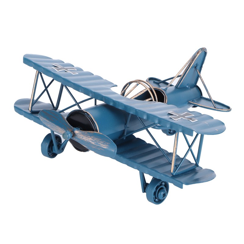 Iron Aircraft Model Innovative Airplane Handicraft Office Bar Desktop Ornament
