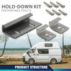 PIT66 Portable Toilets Mounting Bracket Toilets Hold-Down Kit Compatible with
