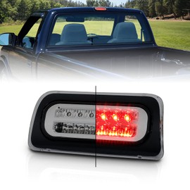 AmeriLite for 1994-2004 Chevy S-10 GMC Sonoma Smoke Full LED Replacement High Mount Stop Light 3rd Brake Lamp Assembly
