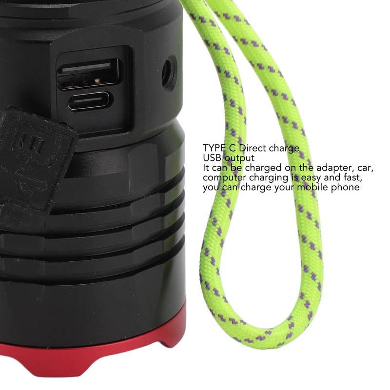 Outdoor Flashlight Professional White Laser High Brightness Waterproof Long Range