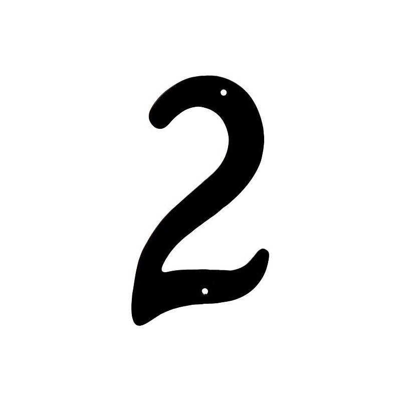 HIllman 841620 4-Inch Nail-On Black Die Cast Aluminum, House Number