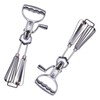 Handmixer Manuell,Halbautomatischer Schneebesen aus Edelstahl, Schneebesen Halbautomatisch, Edelstahl Eierschläger für