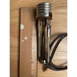 VTG 4”  TRIBORO Keyless Medium Base Bulb Candle Lamp Holder Socket With 12” Lead