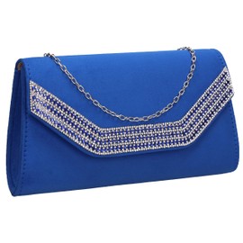 SwankySwans Women's Harper Clutch Bag, Royal Blue