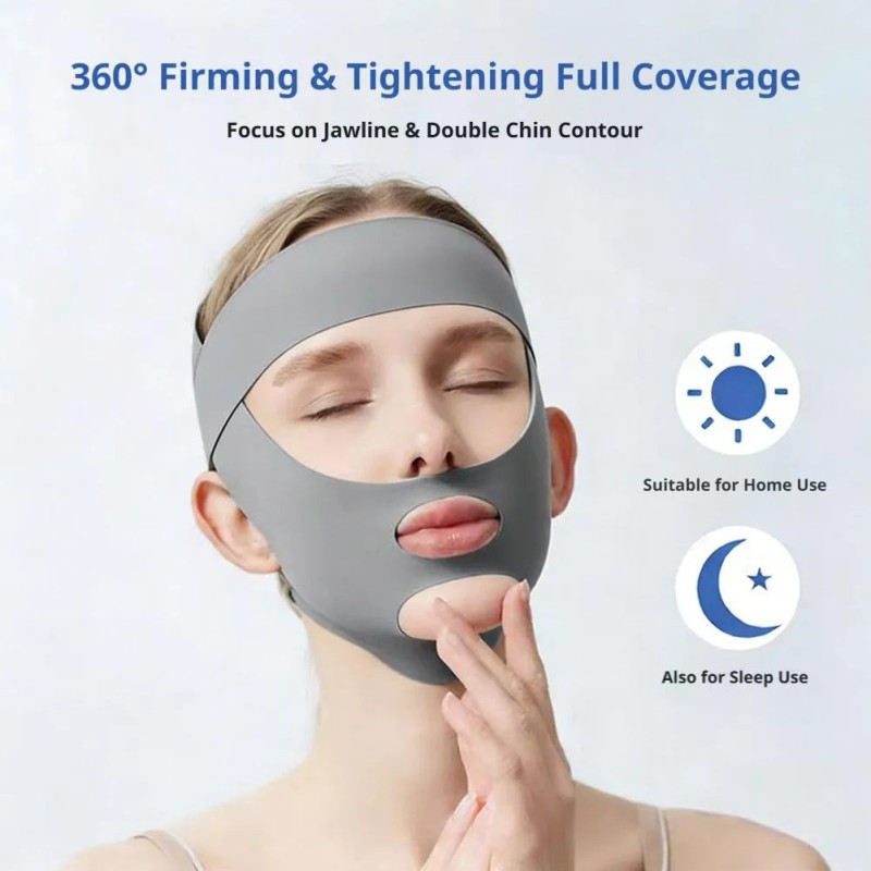 Mascarilla Facial En V, Tensor Y Estiramiento Facial