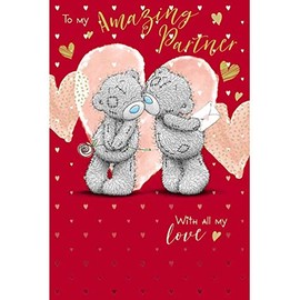 Me To You Bear Amazing Partner Valentine's Day Card