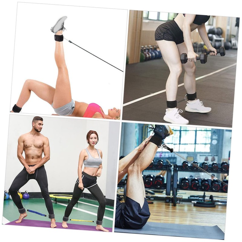 Kisangel 2pcs Ankle Strap Tool for Cable Machine Neoprene Fitness