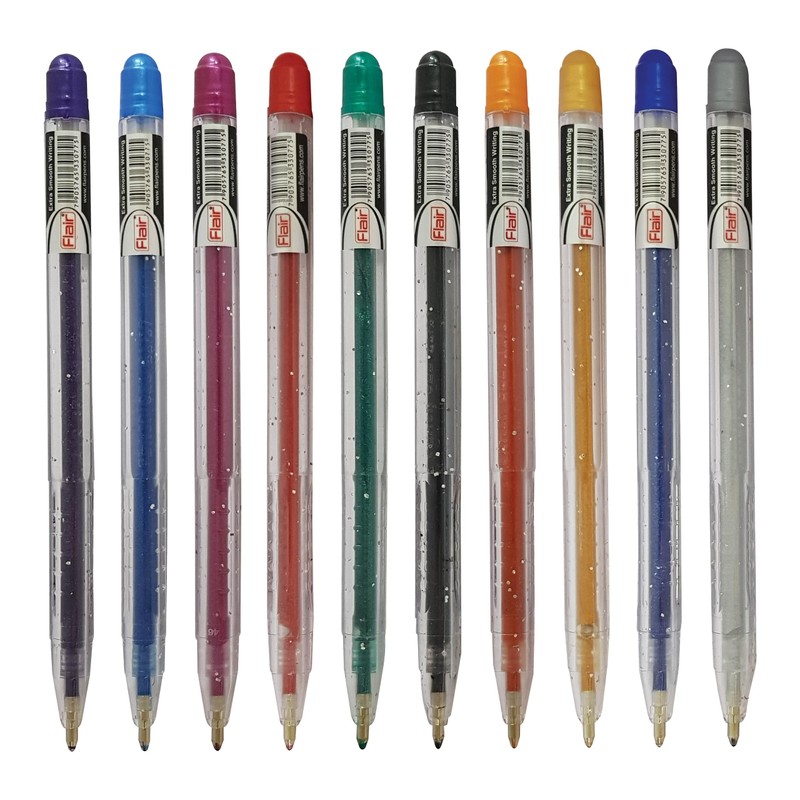 iGlitter Xtra Sparkle Glitter Gel Pens, MULTICOLOUR, Medium Point (1.0mm),