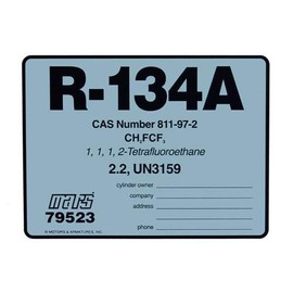 (2) Pack, R-134A / R134A / R-134A # 79523 Color Coded Refrigerant ID Labels