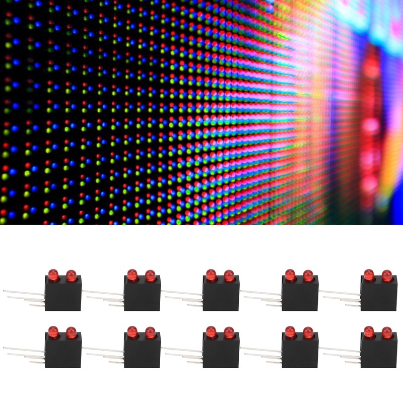 100Pcs 3mm Light Holder Dual Hole LED Diode Lamp with