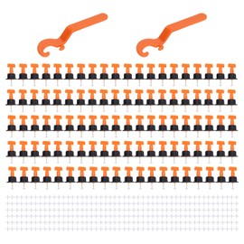 402Pcs Tile Leveler Set Reusable Tiles Leveling System Kit with "+" Type Clip Wrench for Floor