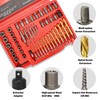 UYECOVE 53Pcs Screw Bolt Extractor Set, Left Hand Drill Bit