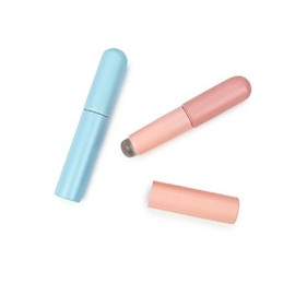 Portable Lip Smudging Brush Makeup Accessory Pink 3ea