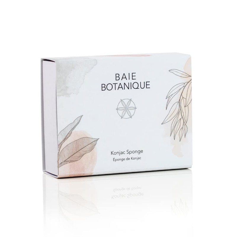 Baie Botanique Teardrop Shaped Konjac Sponge - Environmentally Friendly Gentle
