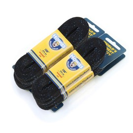 Howies Hockey Tape Waxed Hockey Skate Shoelaces, Black, 108.0 Inches