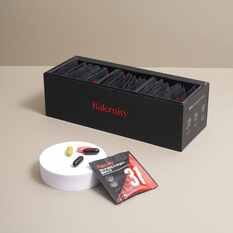 Balanity All-in-One, Korea’s largest 31-ingredient multipack, multi-vitamin Immune for men,