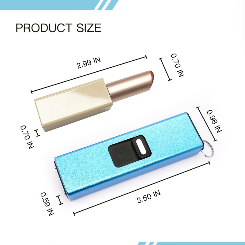 REAX Keychain USB Rechargeable with LED Flashlight