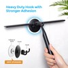 Quntis 10-Inch Matte Black Shower Squeegee for Glass Doors –