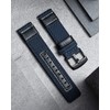 BINLUN Canvas & Leather Watch Band Replacement Fabric Watch Strap