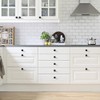 10 Pack Matte Black Cabinet Knobs for Kitchen Cabinets and