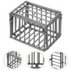 jojofuny 4Pcs Mini Cage Model, Miniature Cage Model Toy, Miniature
