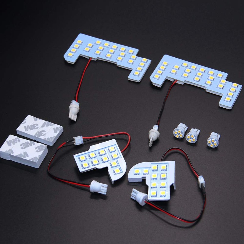 Vehicle Interior LED Lamp Set, White 6,000K, Vehicle-Specific Design, Explosive