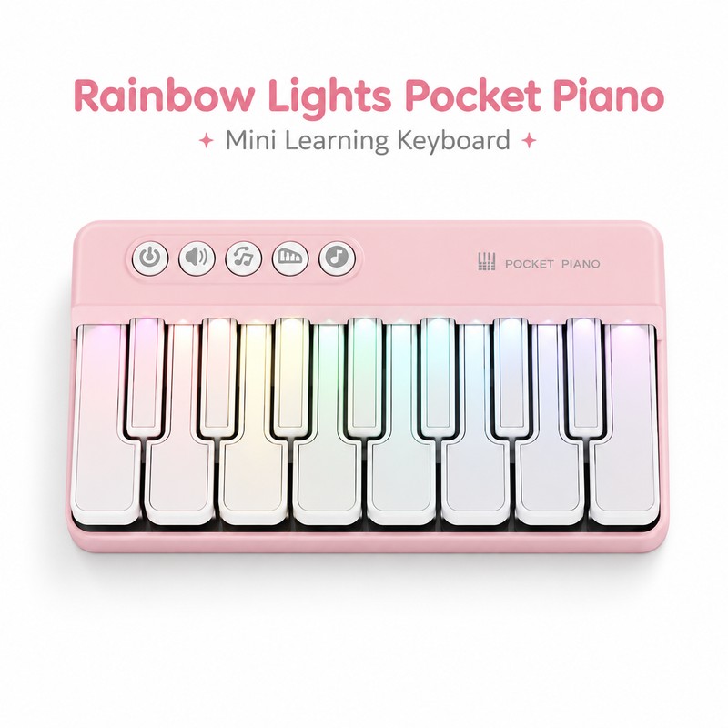 Kids Mini Piano Toy for Early Music Learning – Rainbow
