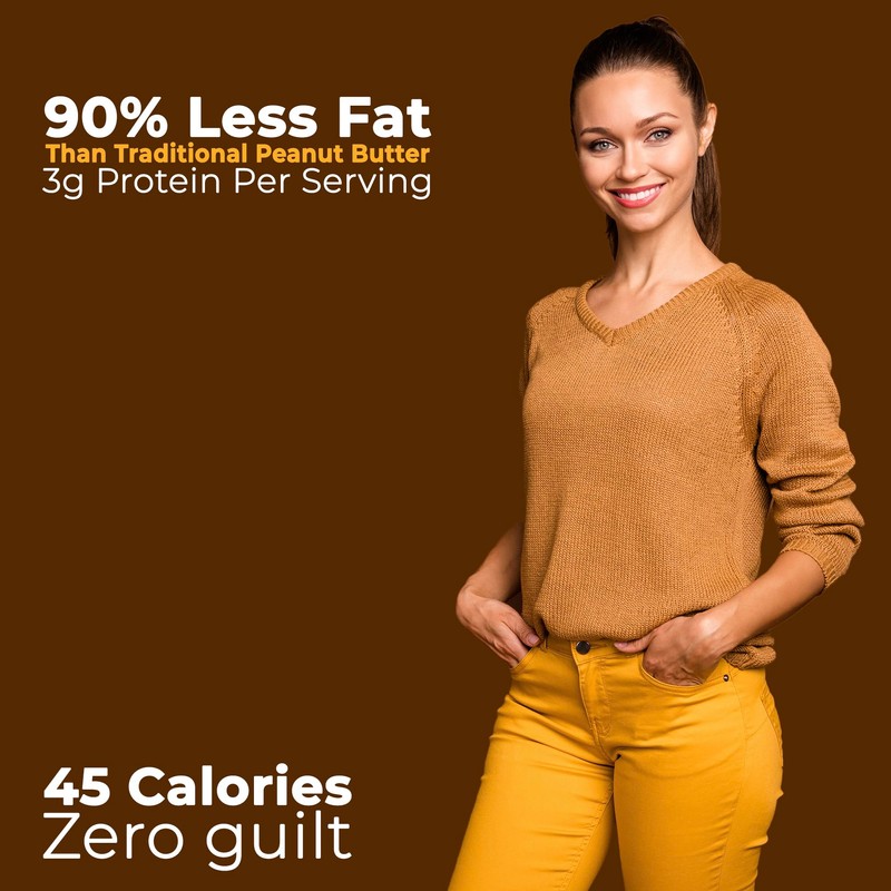 Betty Lou's 100% Organic Chocolate Peanut Butter Powder, Gluten Free,