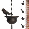 Dytabepl Rain Chains for Gutters, Rain Drain Chain, Mobile Birds