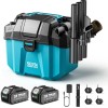 Seesii Wet Dry Vac cordless, 2.6 Gallon Small Shop Vacuum
