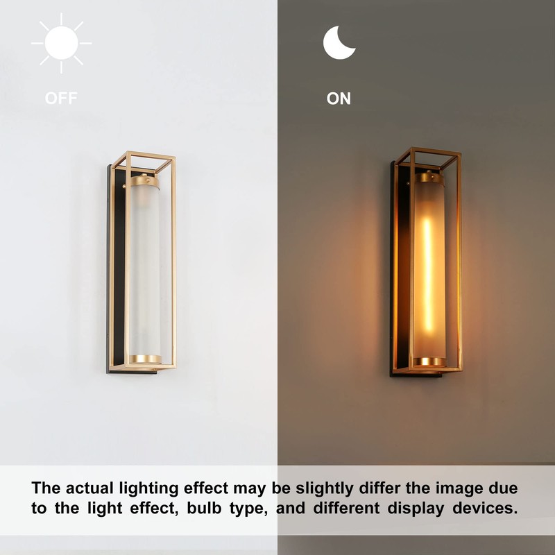ZEVNI Sconces Wall Lighting, 1-Light Modern Wall Sconce, Black and