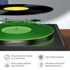 Turntable Mat Record Platter Slipmat: Greenlit Acrylic Record Player Platter