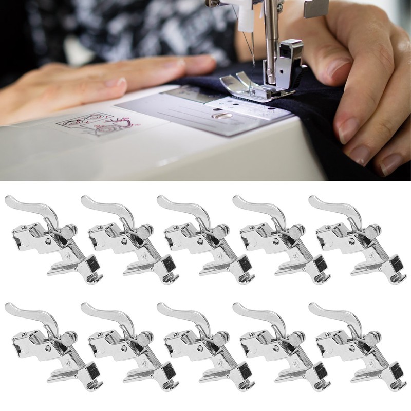 10Pcs Presser Foot Holders Stainless Steel Multifunctional Household Sewing Machines