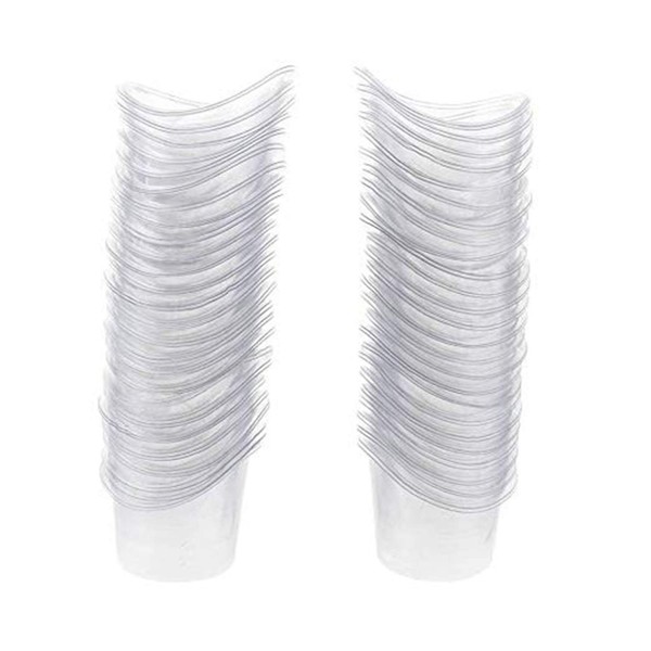 YouU Non Sterile Eye Wash Cups Portable Disposable Measuring Cup 5ml/8ml Eye Flush Cleaning Cups Vials for Storage or First Aid Kit Use (50 pcs/Plastic)