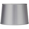 Sydnee Satin Light Gray Large Drum Lamp Shade 14" Top