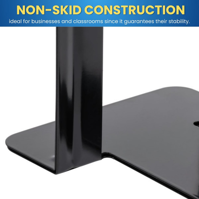 1InTheOffice Metal Bookends, Heavy Duty Metal Bookends, Metal Bookends for