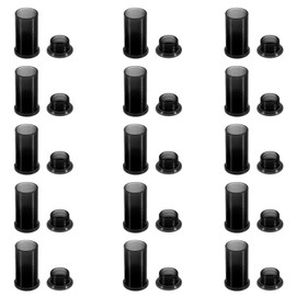 MECCANIXITY Solar Connector Caps, 15 Set Weather Resistant IP67 Male and Female Dust Cap 26mm x 14mm for Solar Panel Connectors, Black