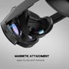 for Quest Pro Full Light Blocker,Silicone Facial Interface Magnetically attaches