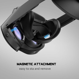for Quest Pro Full Light Blocker,Silicone Facial Interface Magnetically attaches for VR Quest Pro Accessories