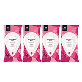 Summer's Eve Cleansing Cloths, pH-Balanced, Dermatologist & Gynecologist Tested, Sheer Floral, 32 count, Pack of 4