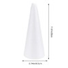 Holibanna Foam Cone Shaped Crafts White Christmas Tree Table Centerpiece