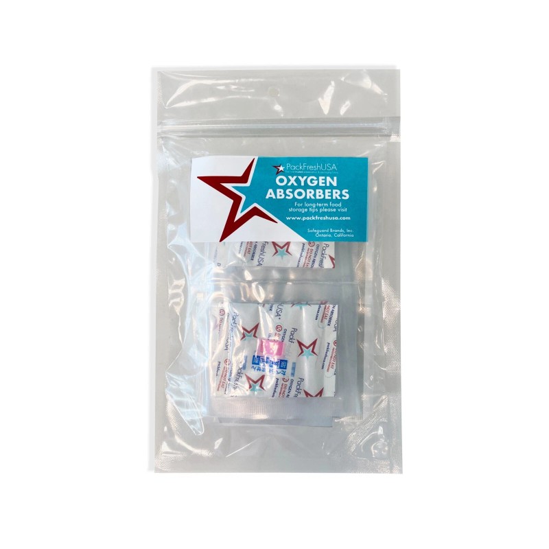 PackFreshUSA 300cc Oxygen Absorber Packs Food-Grade - 10 Pack (INDIVIDUALLY