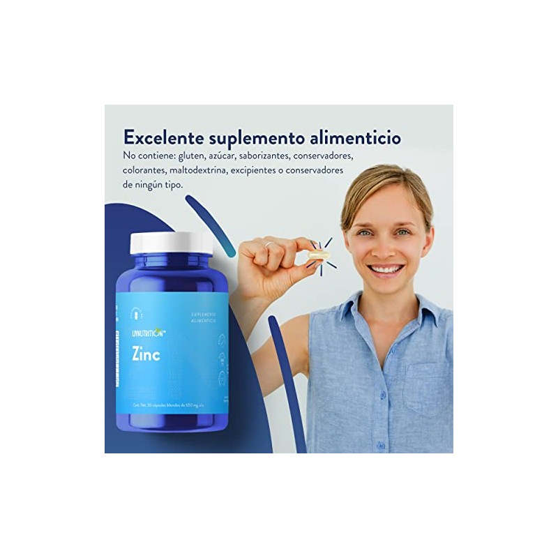 LIV NUTRITION Zinc Con Lecitina De Soya 650 Mg 60