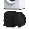 ECENCE Rubber Vibration Damper Washing Machine 4 Pieces Black Tumble